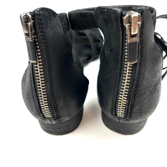 Eileen Fisher Eva Black Leather Strappy Sandals size 8.5 - Picture 6 of 8